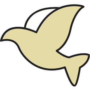 Illustration d'une colombe verte